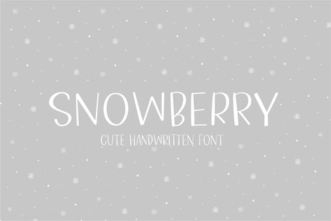Snowberry Font Sunday Nomad 