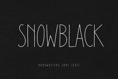 Snowblack Font Abo Daniel Studio 