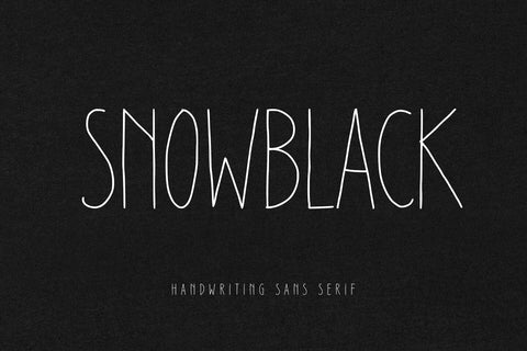 Snowblack Font Abo Daniel Studio 