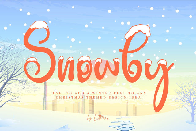 SNOWBY Font Letterara