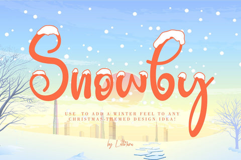 SNOWBY Font Letterara 