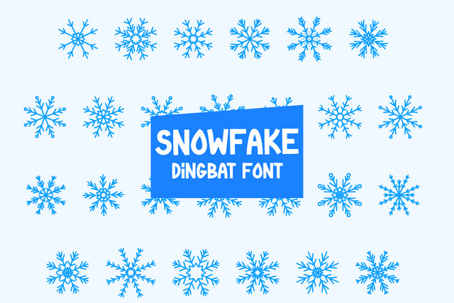 Snowfalke - Dingbat Font Font Masyafi Studio 