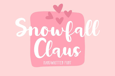 Snowfall Claus Font Wildan Type 