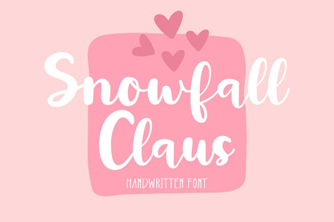 Snowfall Claus Font Wildan Type 
