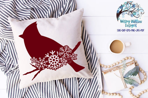 Snowflake Animals SVG Bundle | Penguin, Cardinal, Bear, Snowman SVGs SVG Wispy Willow Designs 