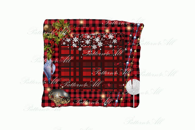 Snowflake Background,Red Plaid background,Buffalo plaid Patches,Winter Sublimation PNG,Christmas Balls backsplash,design element sublimation, instand download Sublimation ArtStudio 