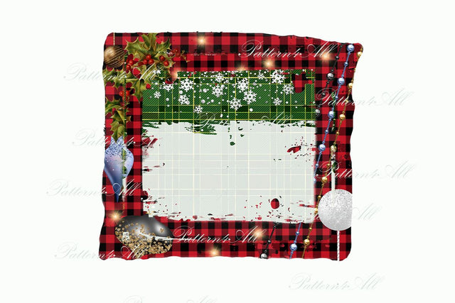 Snowflake Background,Red Plaid background,Buffalo plaid Patches,Winter Sublimation PNG,Christmas Balls backsplash,design element sublimation Sublimation ArtStudio 