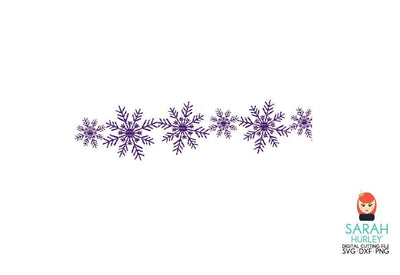 Snowflake Border SVG Sarah Hurley 