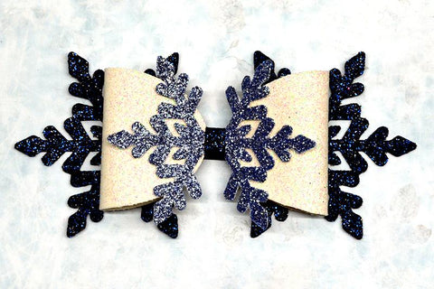 Snowflake bow bundle SVG ArtiCuties 