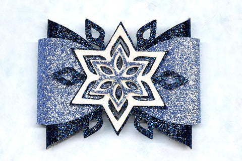 Snowflake bow bundle SVG ArtiCuties 