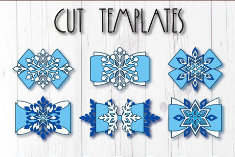 Snowflake bow bundle SVG ArtiCuties 
