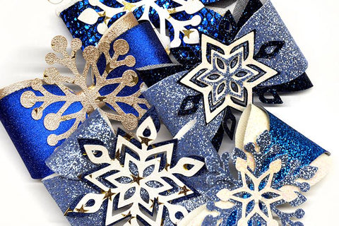 Snowflake bow bundle SVG ArtiCuties 