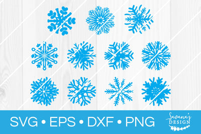 Snowflake Bundle SVG SavanasDesign 