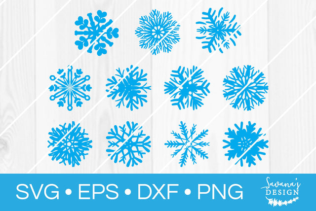 Snowflake Bundle SVG SavanasDesign 