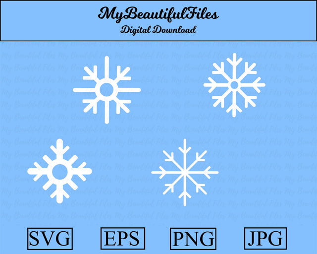 snowflake - christmas SVG MyBeautifulFiles 
