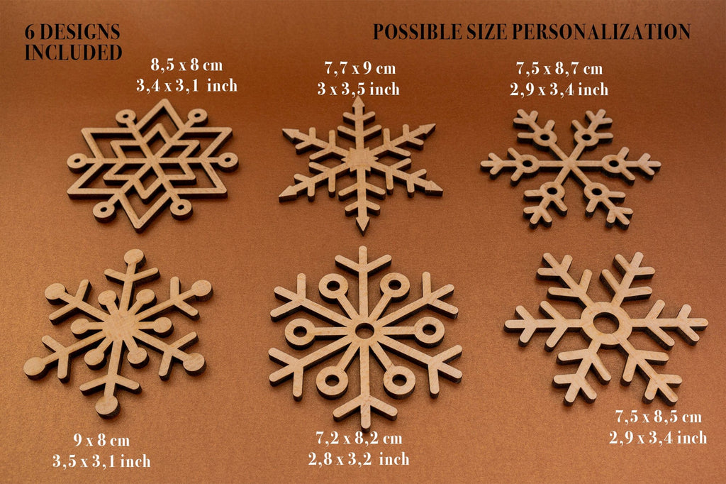 Snowflake Coasters Digital Vector File for Laser Cutter - Christmas ...