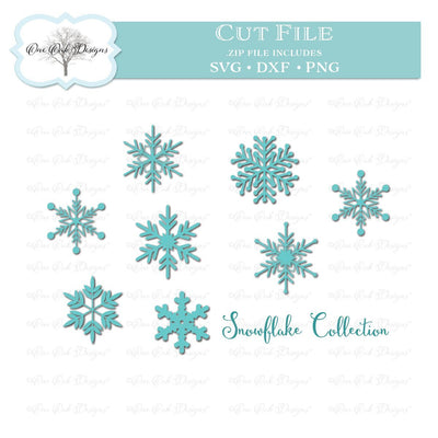 Snowflake Collection SVG One Oak Designs