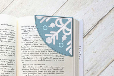 Snowflake Corner Bookmark ITH Applique Embroidery Embroidery/Applique DESIGNS Risa Rocks It 
