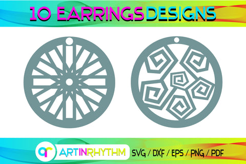 snowflake earring svg bundle SVG Artinrhythm shop 