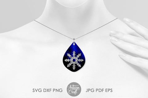 Snowflake Earring SVG cut file kit for Christmas SVG Artisan Craft SVG 