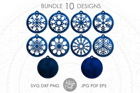 Snowflake earrings SVG, Laser cut earrings SVG Artisan Craft SVG 
