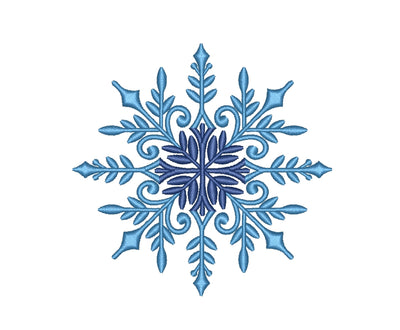 Snowflake Embroidery Design, Winter Embroidery Design, 5 sizes, Instant Download Embroidery/Applique DESIGNS Nino Nadaraia 