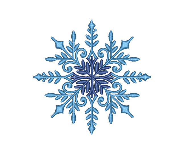 Snowflake Embroidery Design, Winter Embroidery Design, 5 sizes, Instant Download Embroidery/Applique DESIGNS Nino Nadaraia 