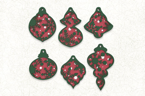 Snowflake Layered Christmas Ornaments SVG cut files SVG Angel on Empire 