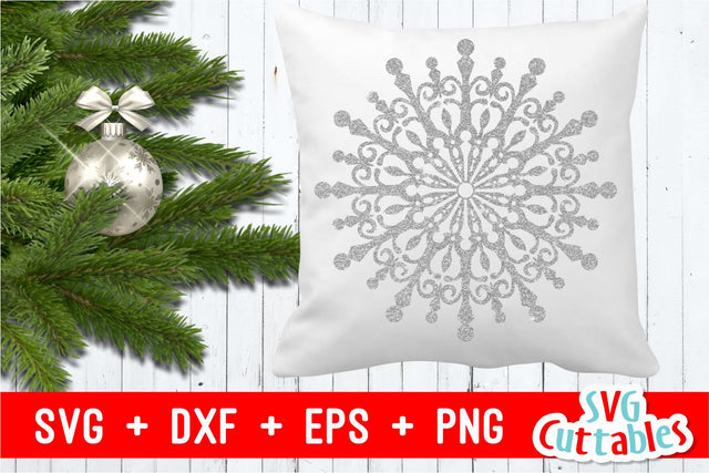 Snowflake Mandala | Cut File SVG Svg Cuttables 