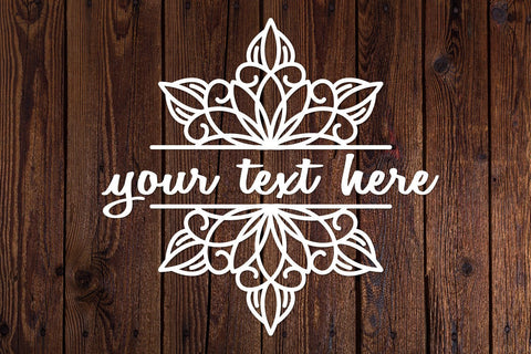 snowflake monogram, arabesque, christmas svg SVG dadan_pm 