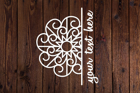 snowflake monogram, arabesque, christmas svg SVG dadan_pm 