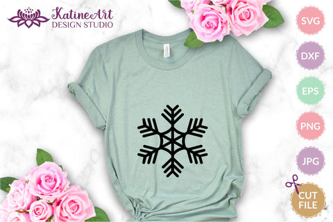 Snowflake Monogram Svg Bundle Christmas Ornament Svg. Winter Clipart frames Cut Files For Cricut And Silhouette. SVG KatineArt 