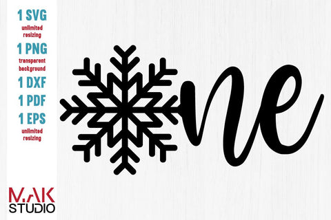 Snowflake one cut file SVG MAKStudion 