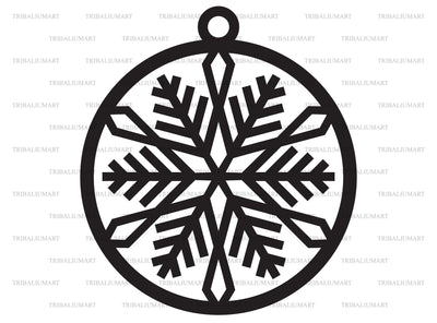 Snowflake ornament SVG TribaliumArtSF 