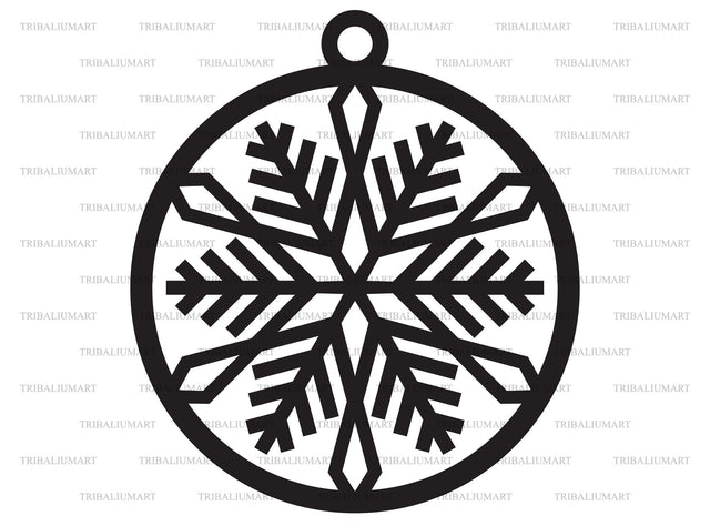 Snowflake ornament SVG TribaliumArtSF 