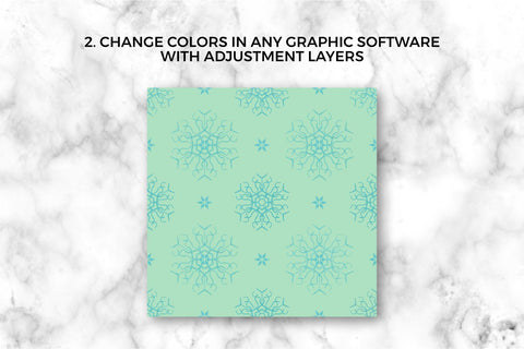 Snowflake pattern seamless snowflakes winter digital paper Digital Pattern KatineArt 