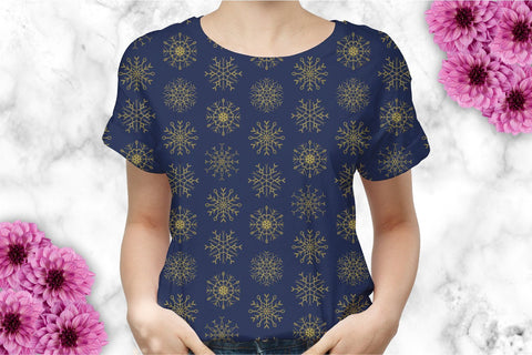 Snowflake pattern seamless snowflakes winter digital paper Digital Pattern KatineArt 