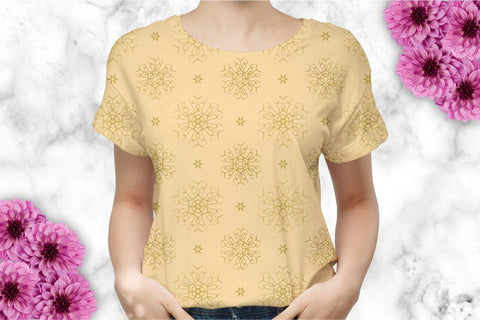 Snowflake pattern seamless snowflakes winter digital paper Digital Pattern KatineArt 