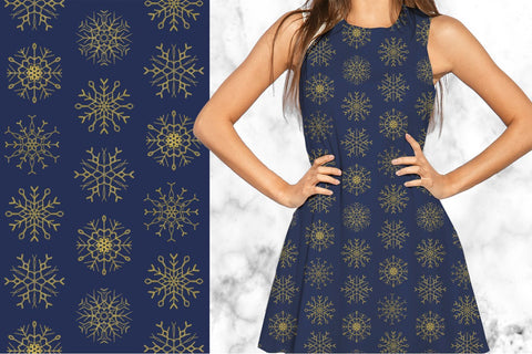 Snowflake pattern seamless snowflakes winter digital paper Digital Pattern KatineArt 