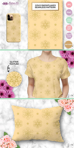 Snowflake pattern seamless snowflakes winter digital paper Digital Pattern KatineArt 