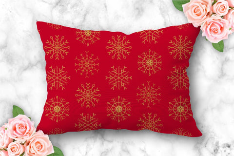 Snowflake pattern seamless snowflakes winter digital paper SVG KatineArt 