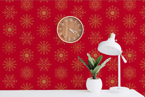 Snowflake pattern seamless snowflakes winter digital paper SVG KatineArt 