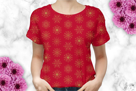 Snowflake pattern seamless snowflakes winter digital paper SVG KatineArt 