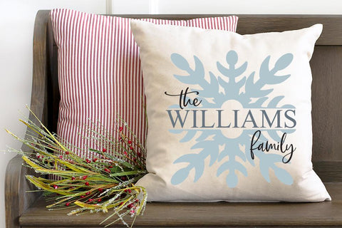 Snowflake Split Monogram SVG SVG So Fontsy Design Shop 