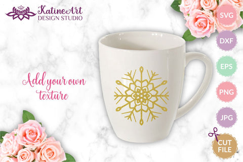 Snowflake svg bundle - 15 christmas winter clipart cut files for Cricut and Silhouette. SVG KatineArt 