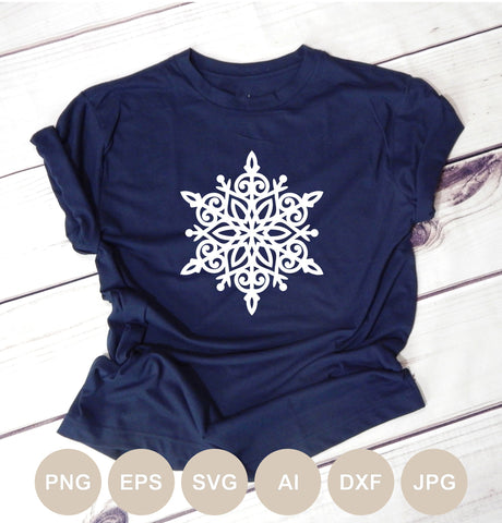 Snowflake Svg Bundle, Snowflake Cut file, Christmas Svg, Flake Winter, Christmas Ornament, Split Monogram, Circle, Border, Holiday Laser Cut SVG BogeliaVector 