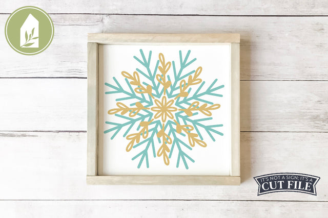 Snowflake SVG | Christmas Signs | Christmas SVG SVG LilleJuniper 