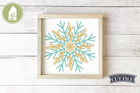 Snowflake SVG | Christmas Signs | Christmas SVG SVG LilleJuniper 