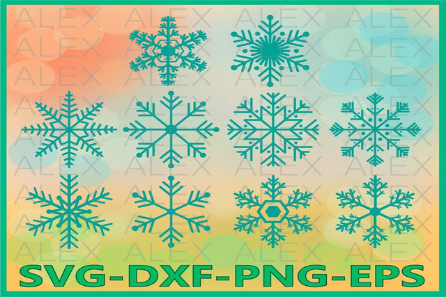 Snowflake svg, Christmas Snowflake SVG AlexSVGStudio 