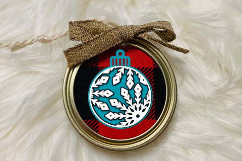 Snowflake SVG Ornament, 3D SVG Layered Christmas Ornament. 3D Paper Elinorka 